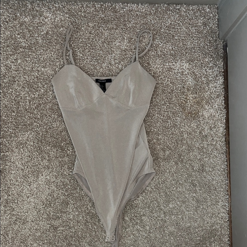 Forever 21 Cream Shapewear Bodysuit